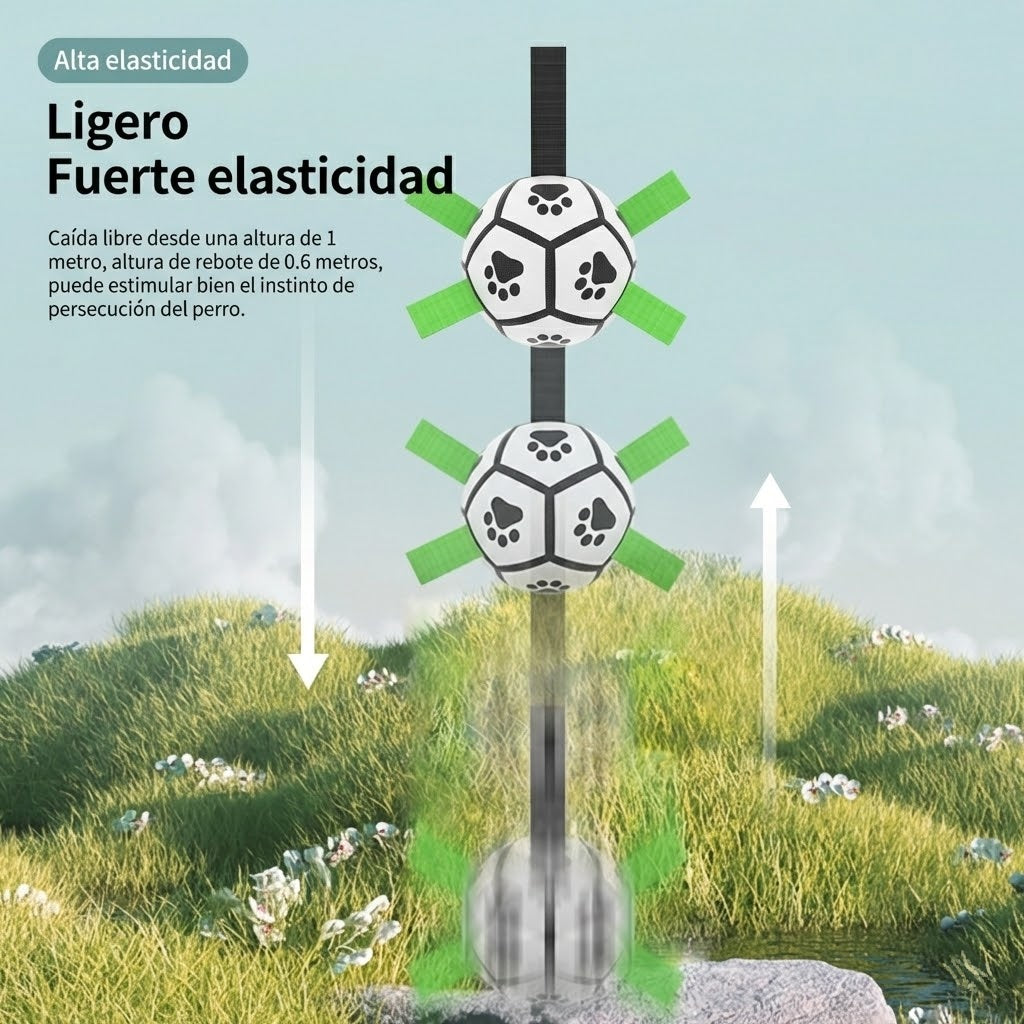 FurZap™ Aero-Soccer: El Balón Interactivo con Correas de Nylon