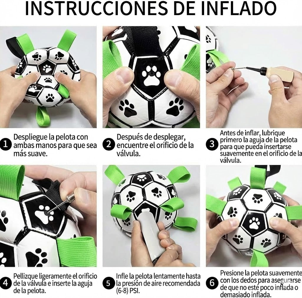 FurZap™ Aero-Soccer: El Balón Interactivo con Correas de Nylon