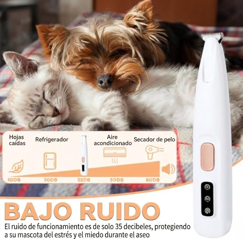 FurZap™ Paw-Trim Pro: Recortador de Precisión con Luz LED