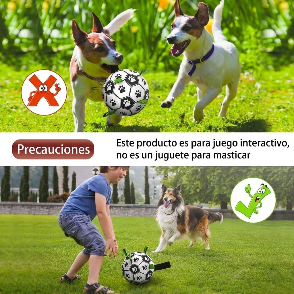 FurZap™ Aero-Soccer: El Balón Interactivo con Correas de Nylon